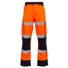 Supertouch Supertouch Hi-Vis 2 Tone Orange Combat Trousers - H139