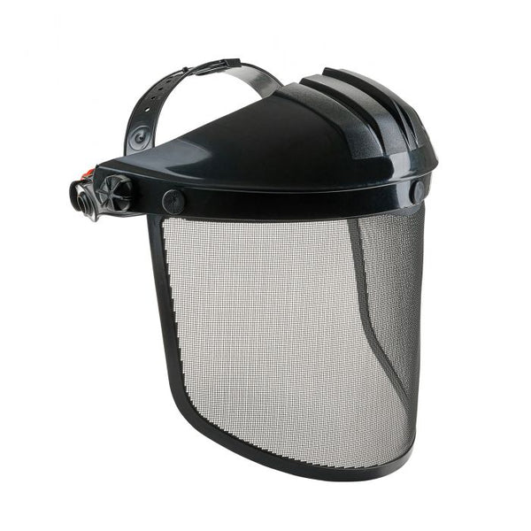 Supertouch ST35 faceshield carrier fitted with a mesh visor.
