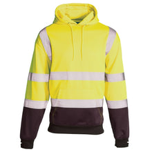 Supertouch 2 Tone Hi Vis Hooded Sweatshirt